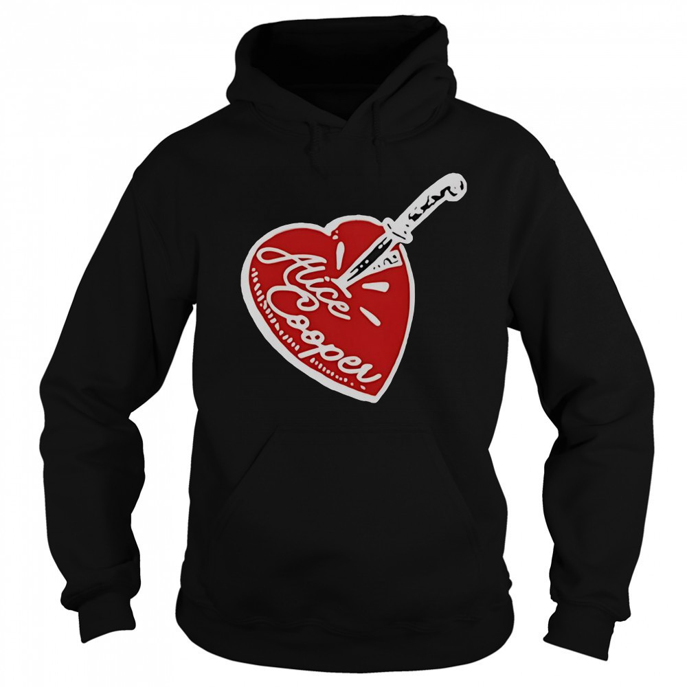 Alice Cooper Stab Heart Knife T-Shirt Hoodie