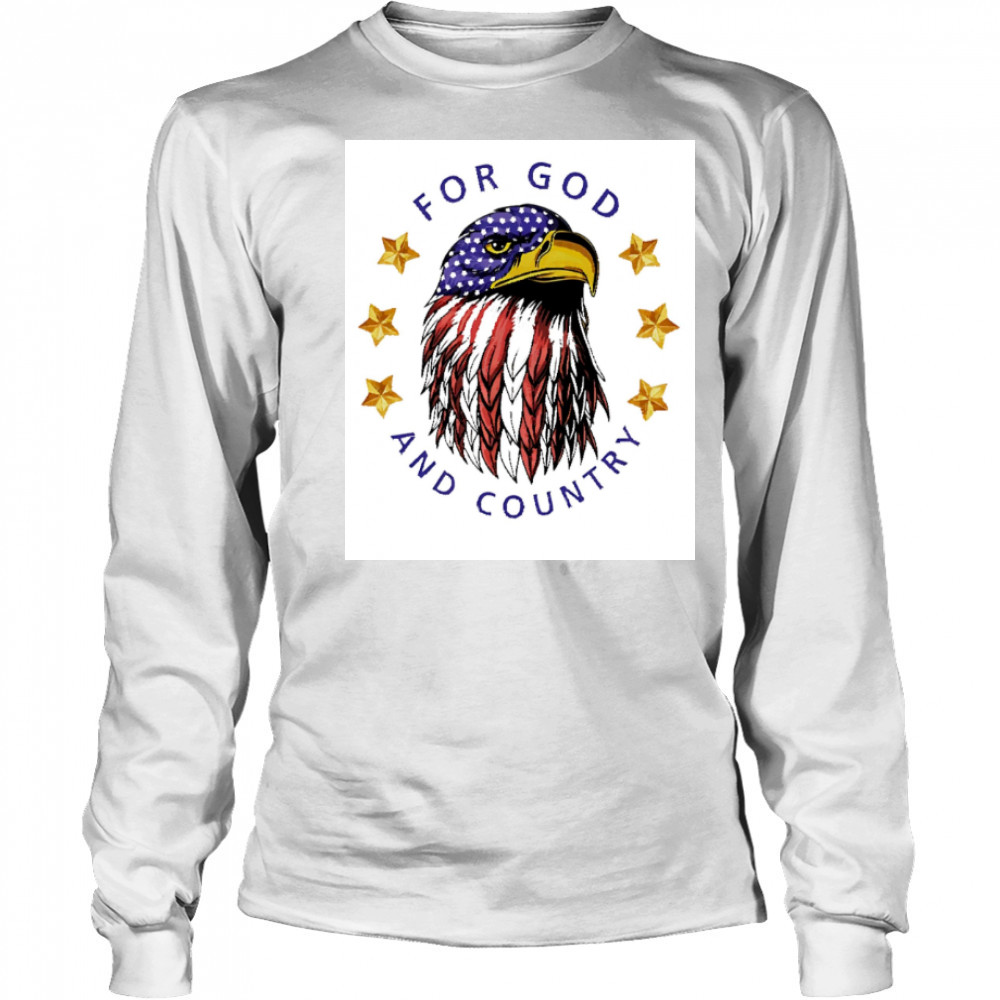 American Eagle For God and Country shirt Long Sleeved