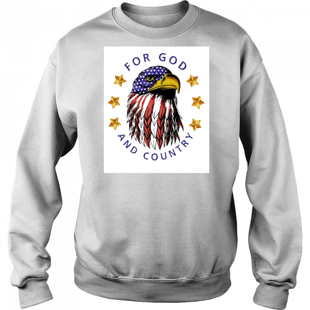 American Eagle For God and Country shirt Sweatshirt