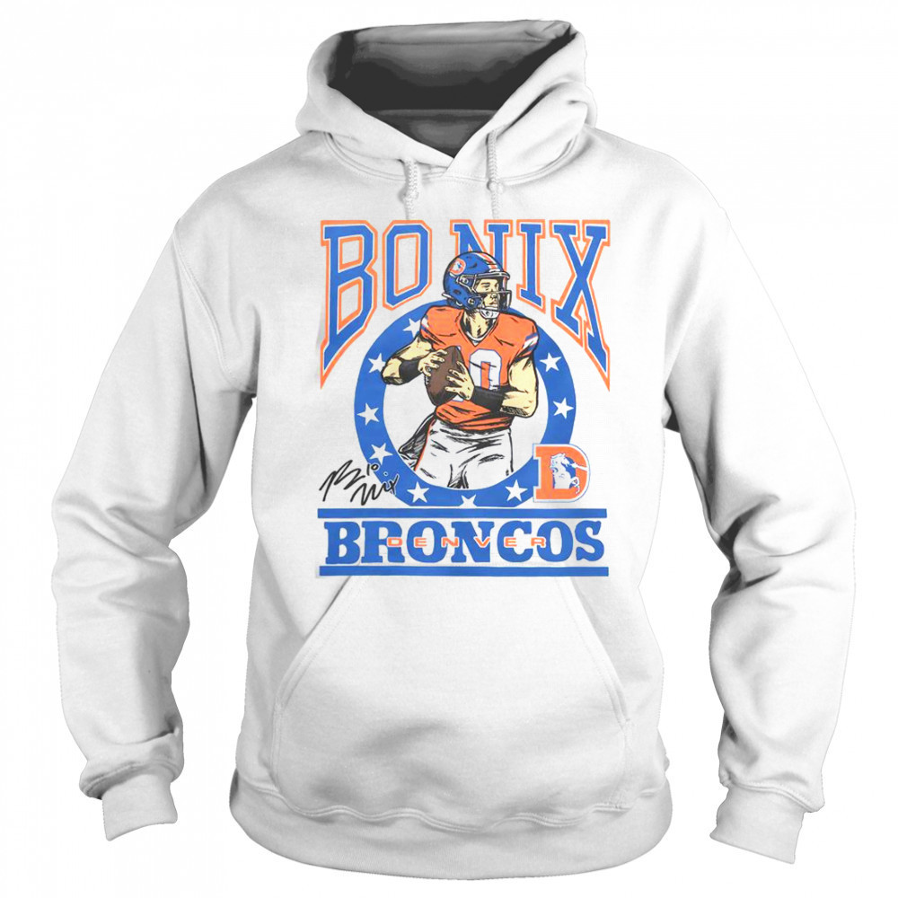 Broncos Bo Nix Signature T-Shirt Hoodie