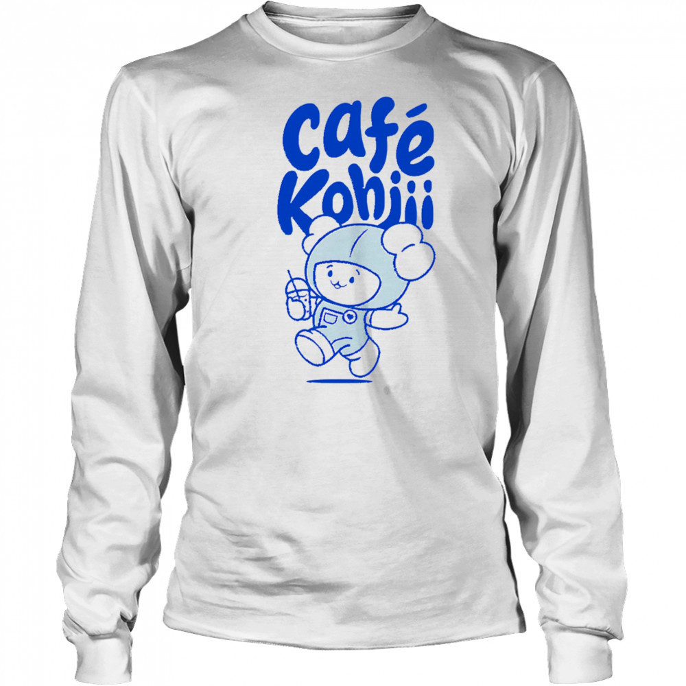 Cafe Kohjii funny cartoon shirt Long Sleeved