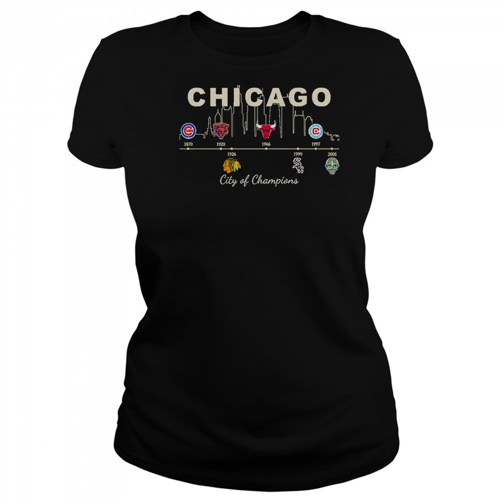 Chicago Sports History City Of Champions T-Shirt Women's T-shirt