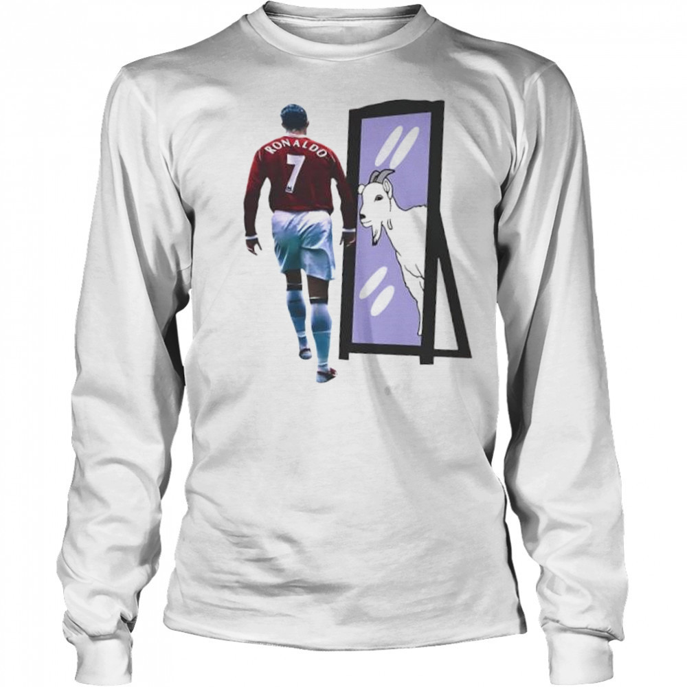 Cristiano Ronaldo CR7 Goat mirror shirt Long Sleeved