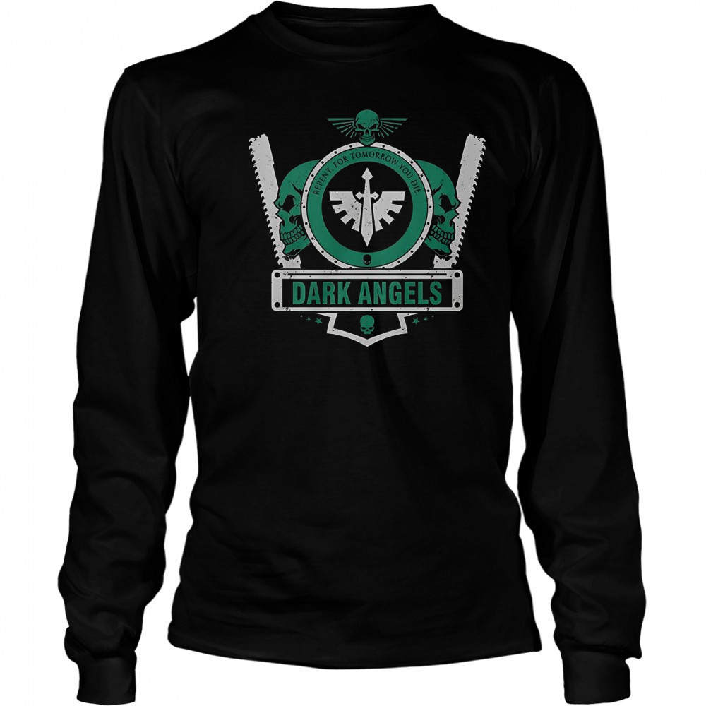 Dark Angels Caliban Elite Shield T-Shirt Long Sleeved