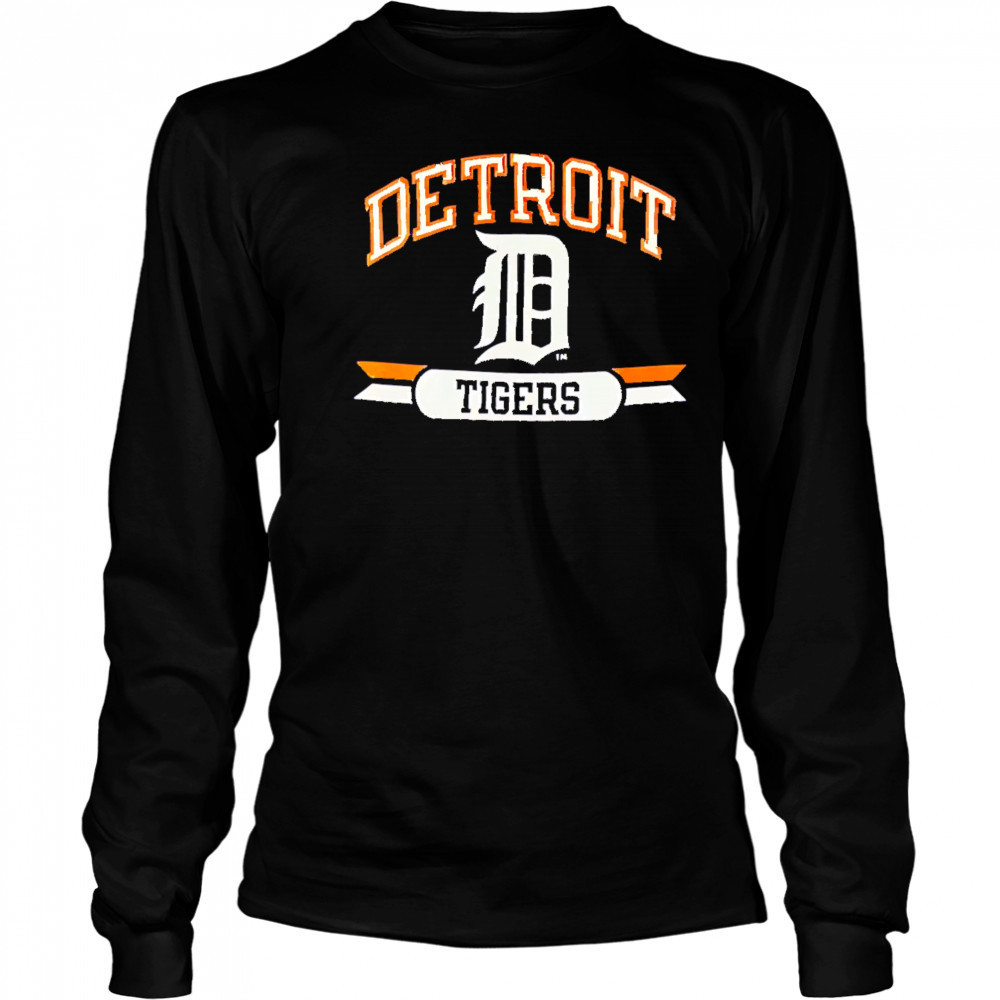 Detroit Tiger logo vintage shirt Long Sleeved