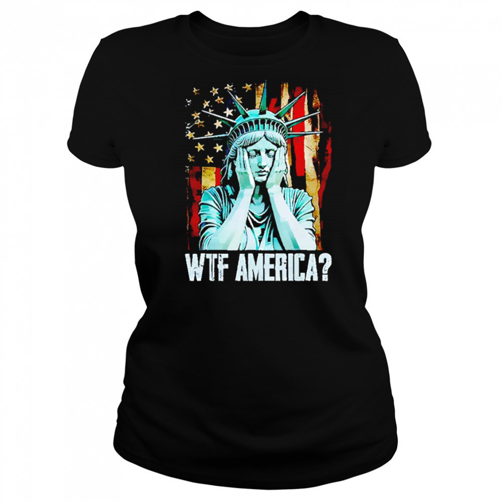 Disappointed Statue Of Liberty USA WTF American shirt Women's T-shirt