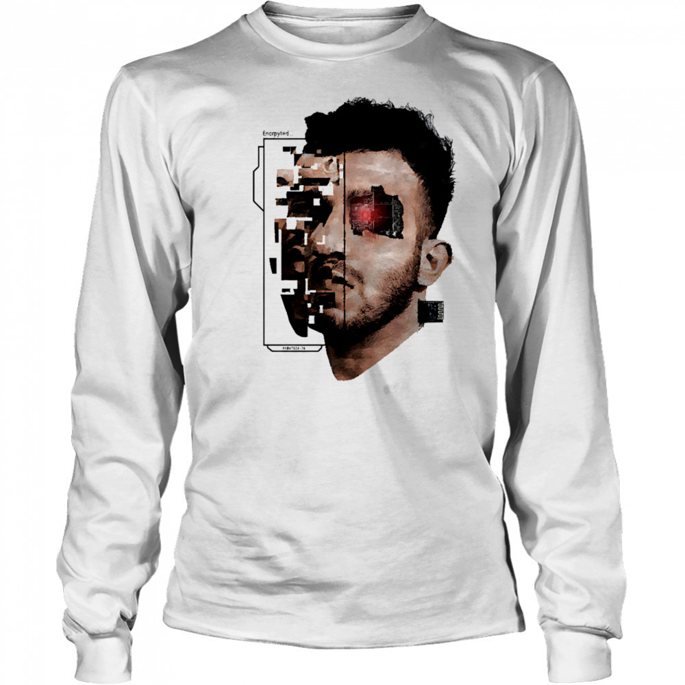 Encrypted technology robots shirt Long Sleeved