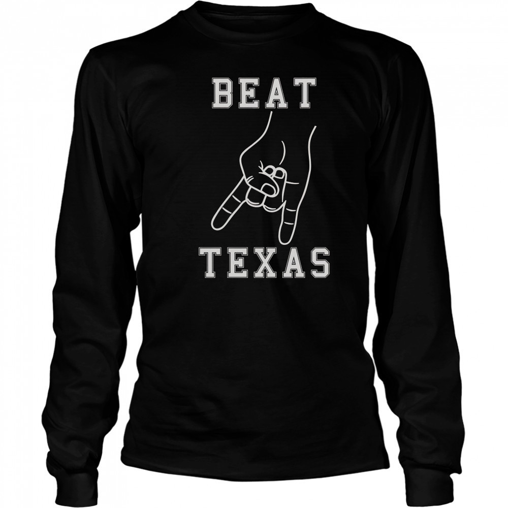 Horns Down Beat Texas Football T-Shirt Long Sleeved