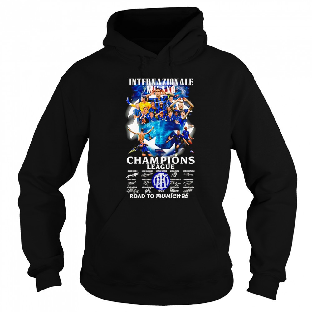 Internazionale Milano Champions League road to Munich 25 shirt Hoodie