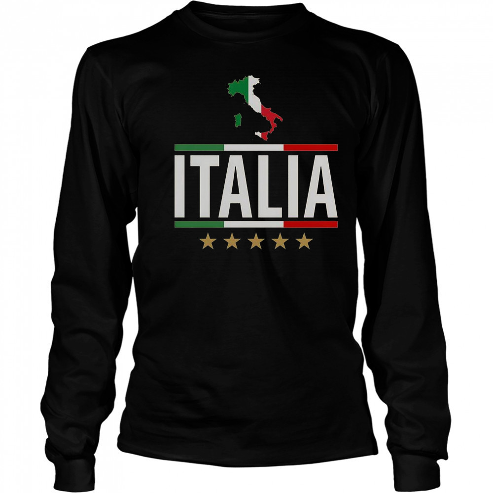 Italia Italy Soccer Football Champions T-Shirt Long Sleeved