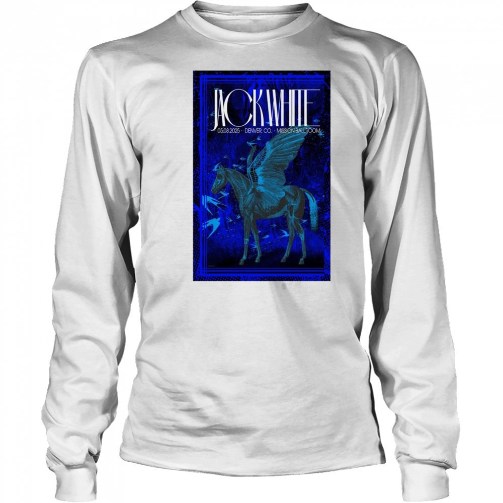 Jack White Tour May 8 2025 Mission Ballroom Denver CO t-shirt Long Sleeved