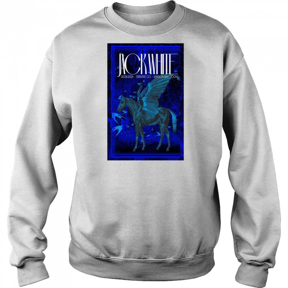 Jack White Tour May 8 2025 Mission Ballroom Denver CO t-shirt Sweatshirt