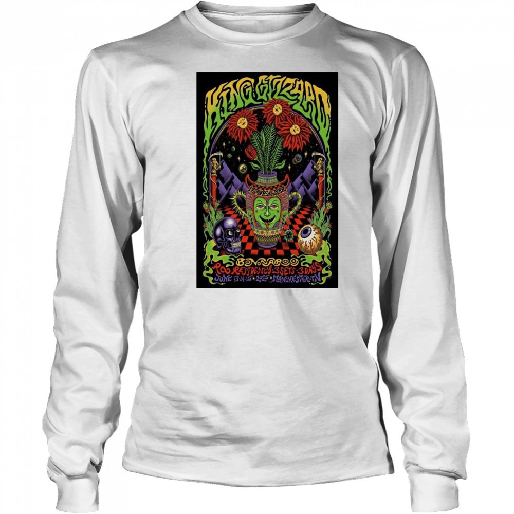 King Gizzard & The Lizard Wizard Bonnaroo Manchester TN June 13-14-15 Concecrt t-shirt Long Sleeved