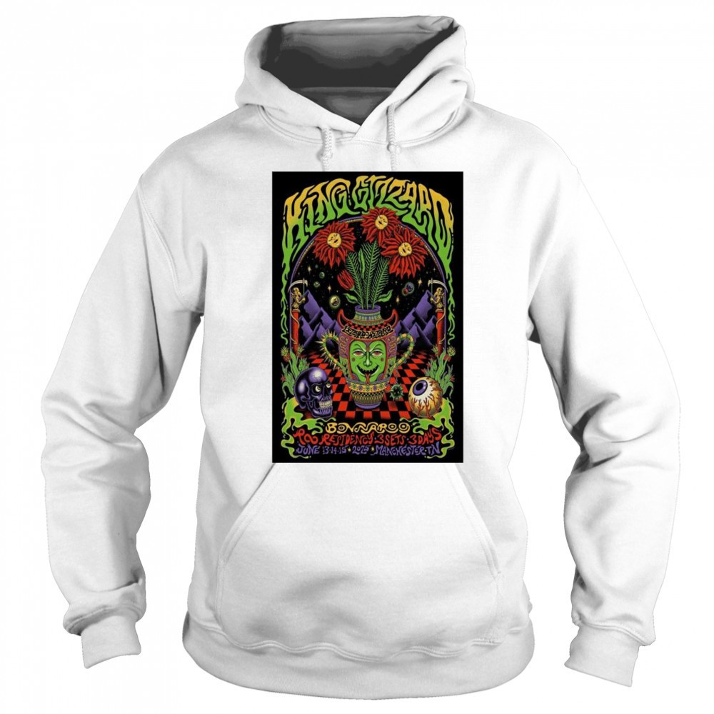 King Gizzard & The Lizard Wizard Bonnaroo Manchester TN June 13-14-15 Concecrt t-shirt Hoodie