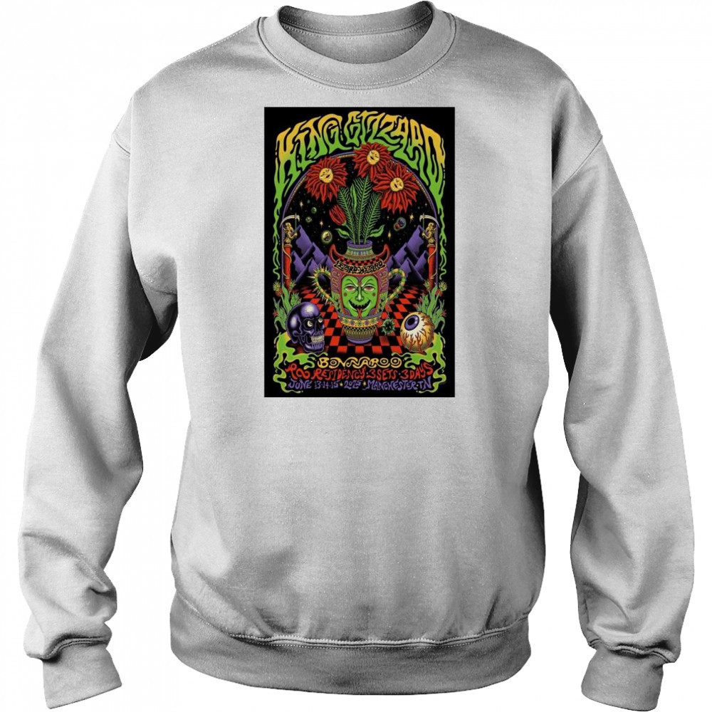 King Gizzard & The Lizard Wizard Bonnaroo Manchester TN June 13-14-15 Concecrt t-shirt Sweatshirt