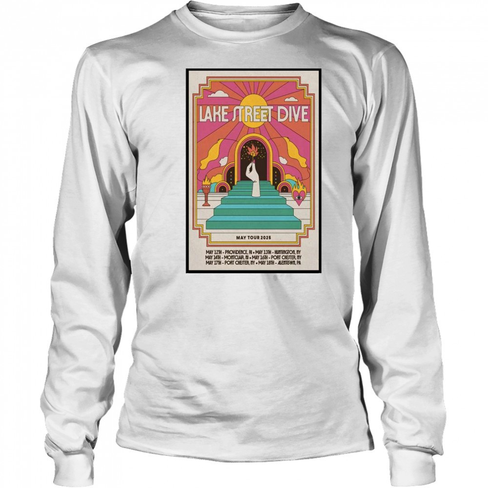 Lake Street Dive May Tour 2025 t-shirt Long Sleeved