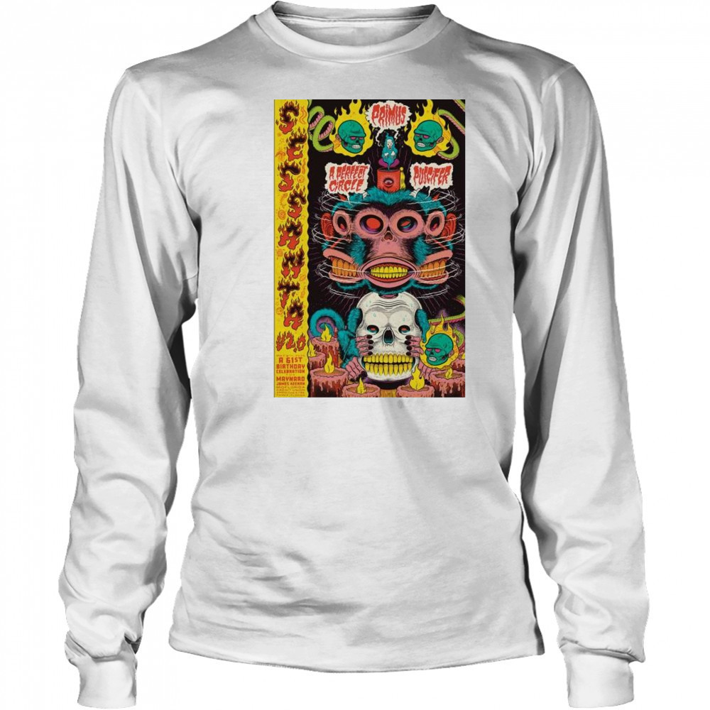 May 08 2025 Sessanta V 2.0 Primus Puscifer A Perfect Circle Tampa FL t-shirt Long Sleeved