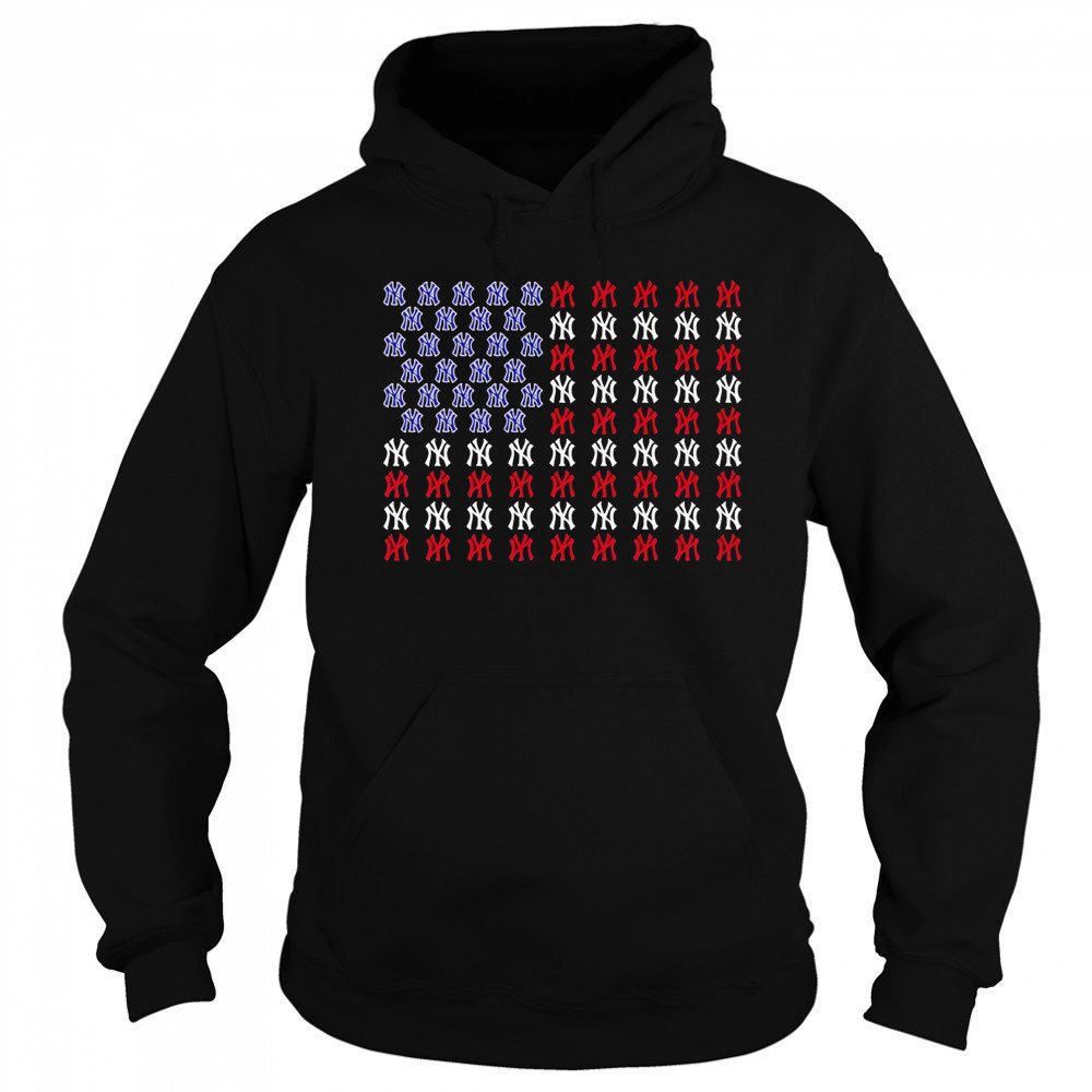 Memorial Day and the 4th of July American flag New York Yankees logo shirt Hoodie