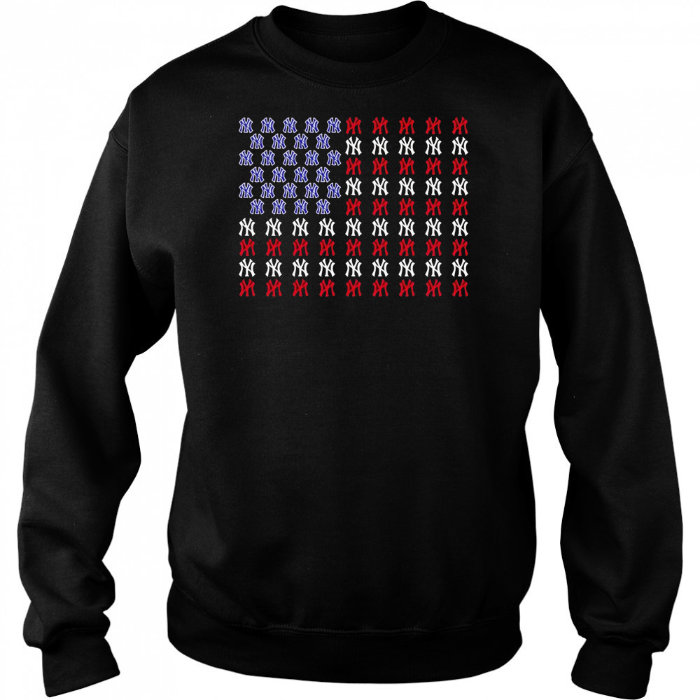 Memorial Day and the 4th of July American flag New York Yankees logo shirt Sweatshirt