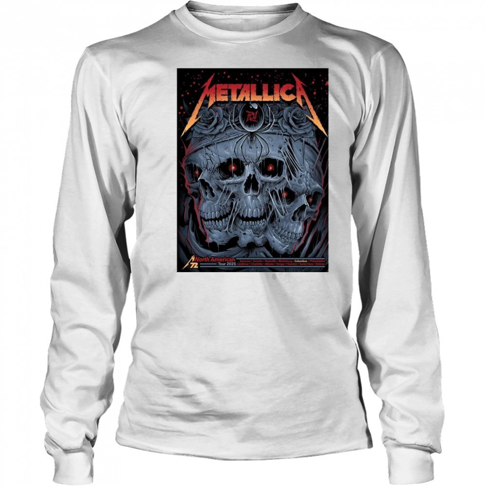 Metallica M72 Columbus OH At Historic Crew Stadium Two Night On May 9 And 11 M72 World Tour 2025 t-shirt Long Sleeved