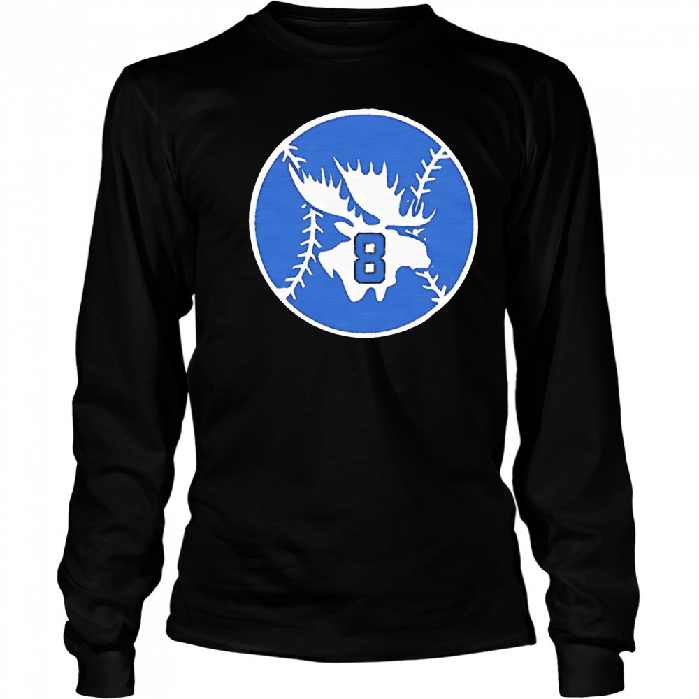 Mike Moustakas #8 shirt Long Sleeved