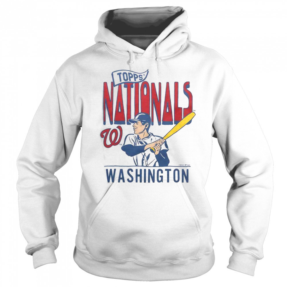 MLB X Topps Washington Nationals T-Shirt Hoodie