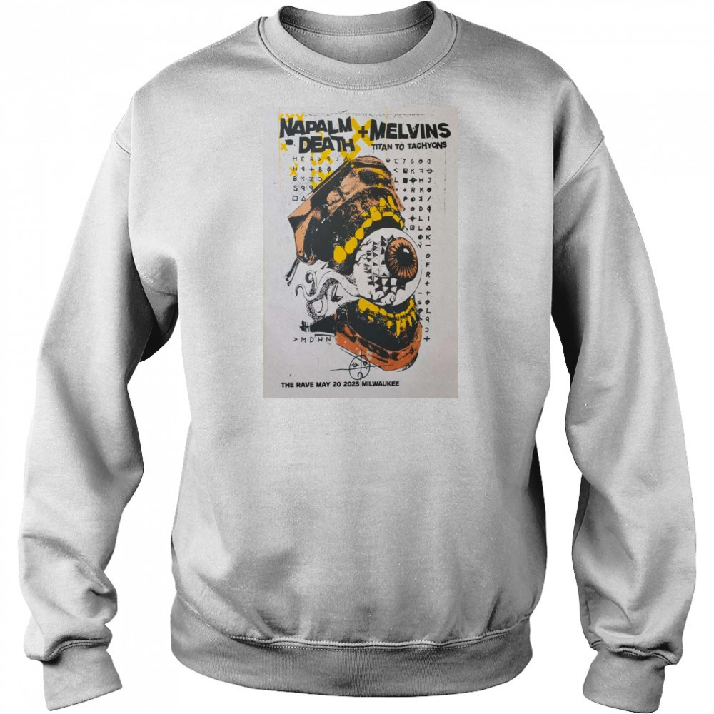 Napalm Death The Rave May 20 2025 Shirt Sweatshirt