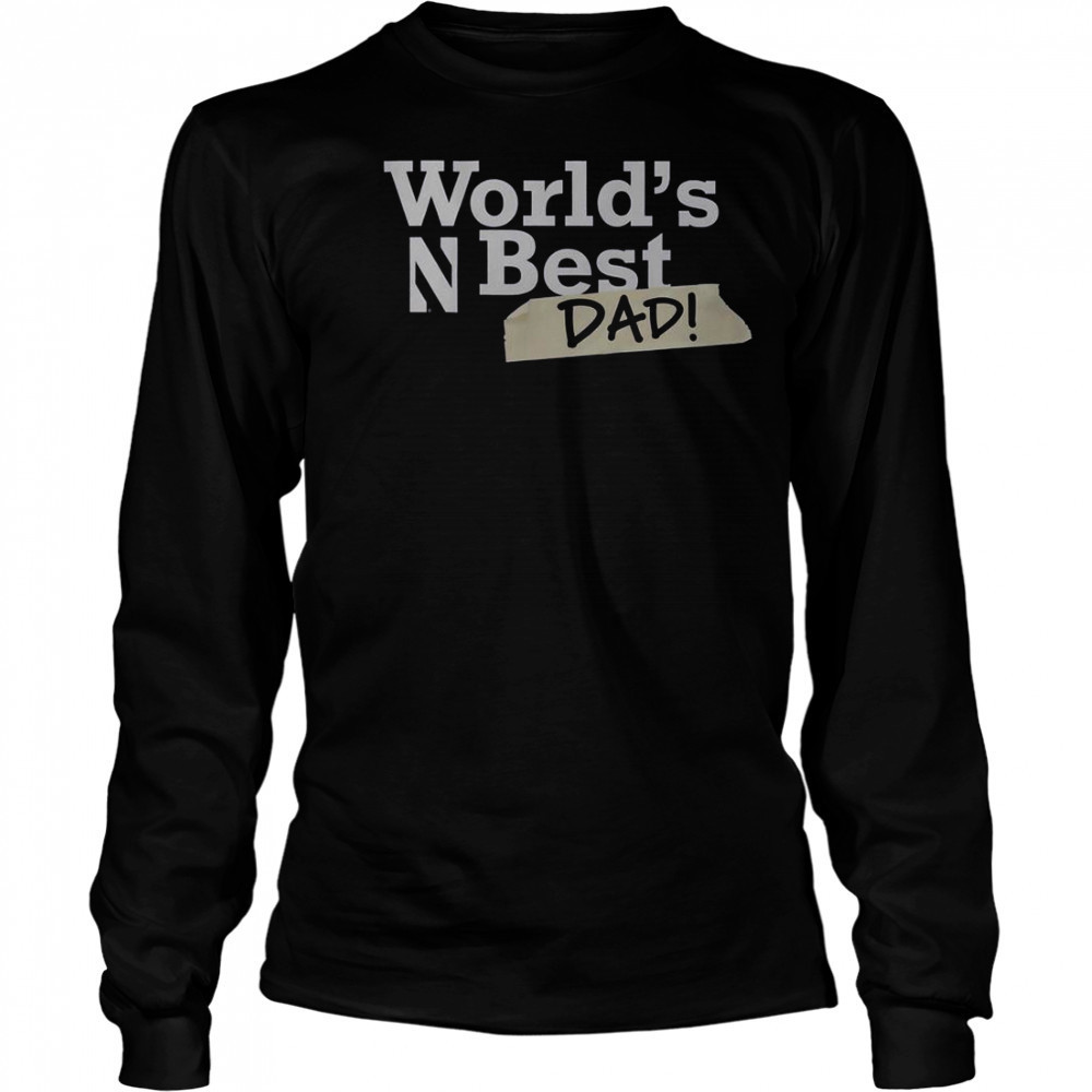 Northwestern Wildcats World’s Best Dad T-Shirt Long Sleeved