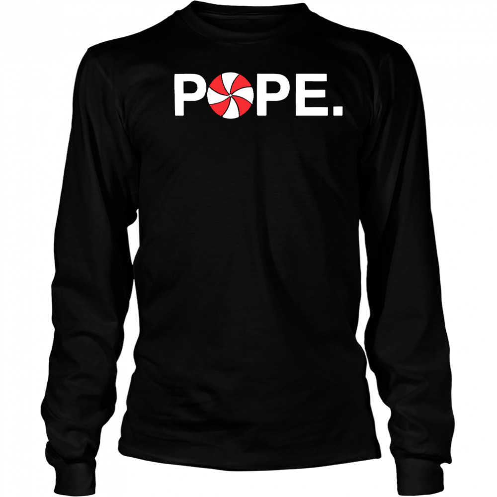 Pope leo xiv pope peppermint swirl shirt Long Sleeved