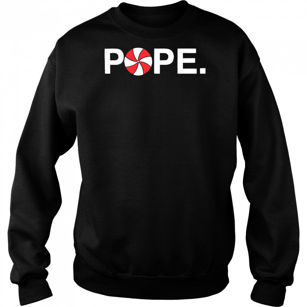 Pope leo xiv pope peppermint swirl shirt Sweatshirt
