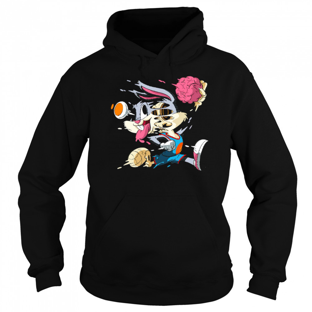 Rabbit Dunk Melting Skeleton Street Art Cartoon Graphic shirt Hoodie
