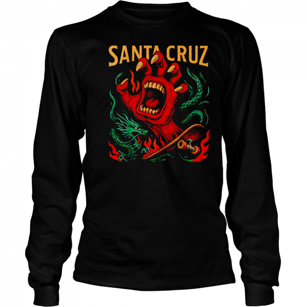 Santa Cruz hand graphic shirt Long Sleeved