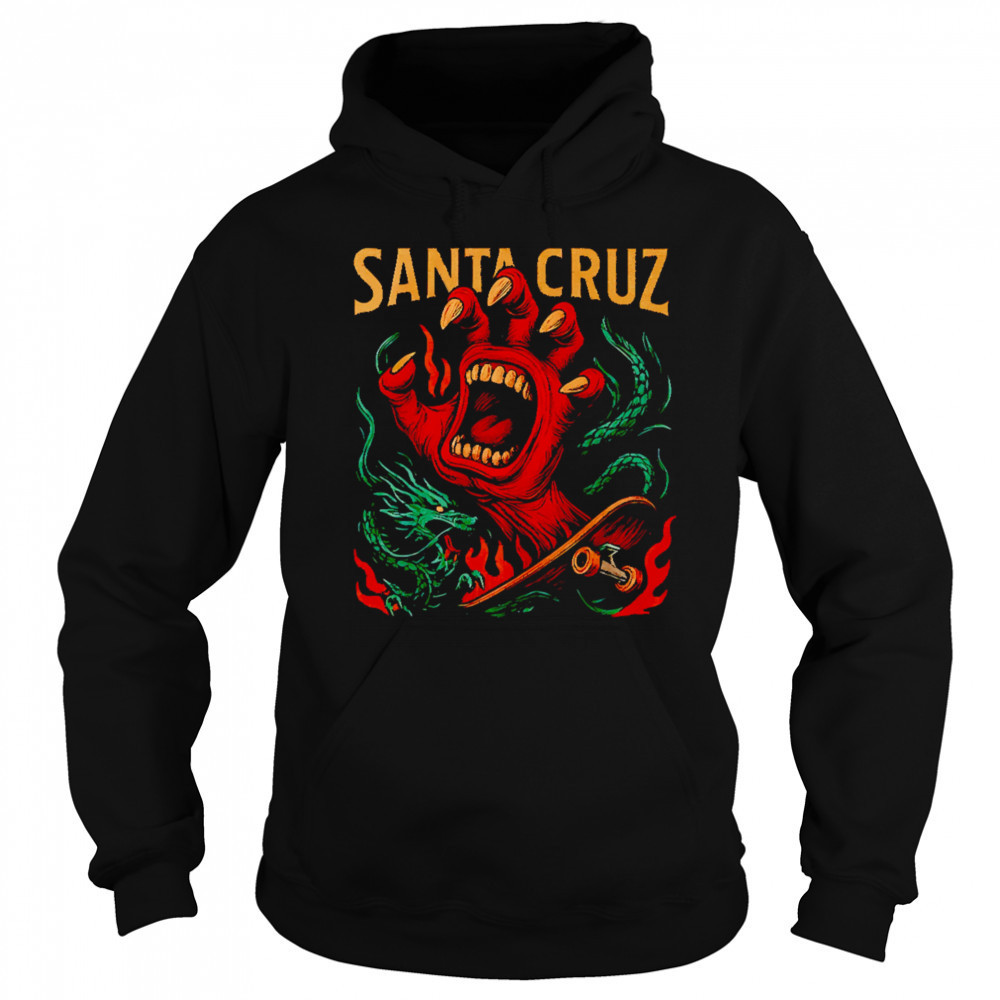 Santa Cruz hand graphic shirt Hoodie