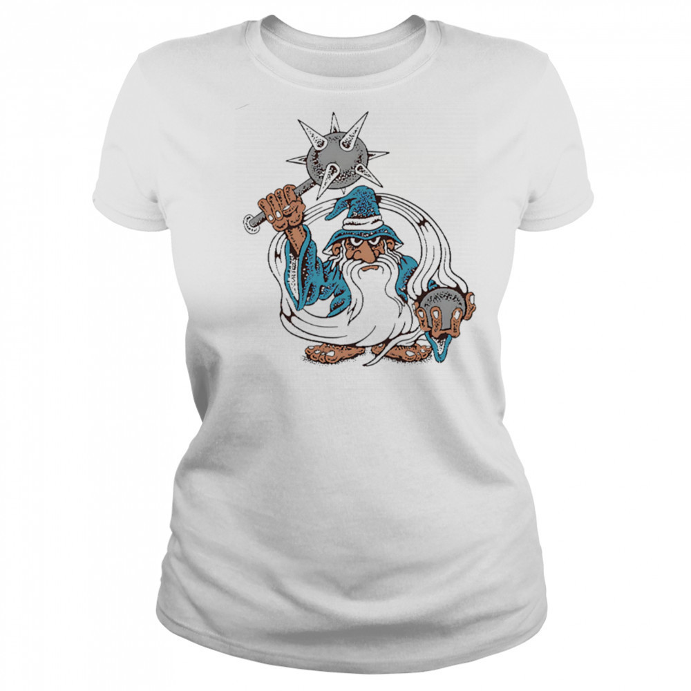 Sorcery Dept holding a mace shirt Women's T-shirt