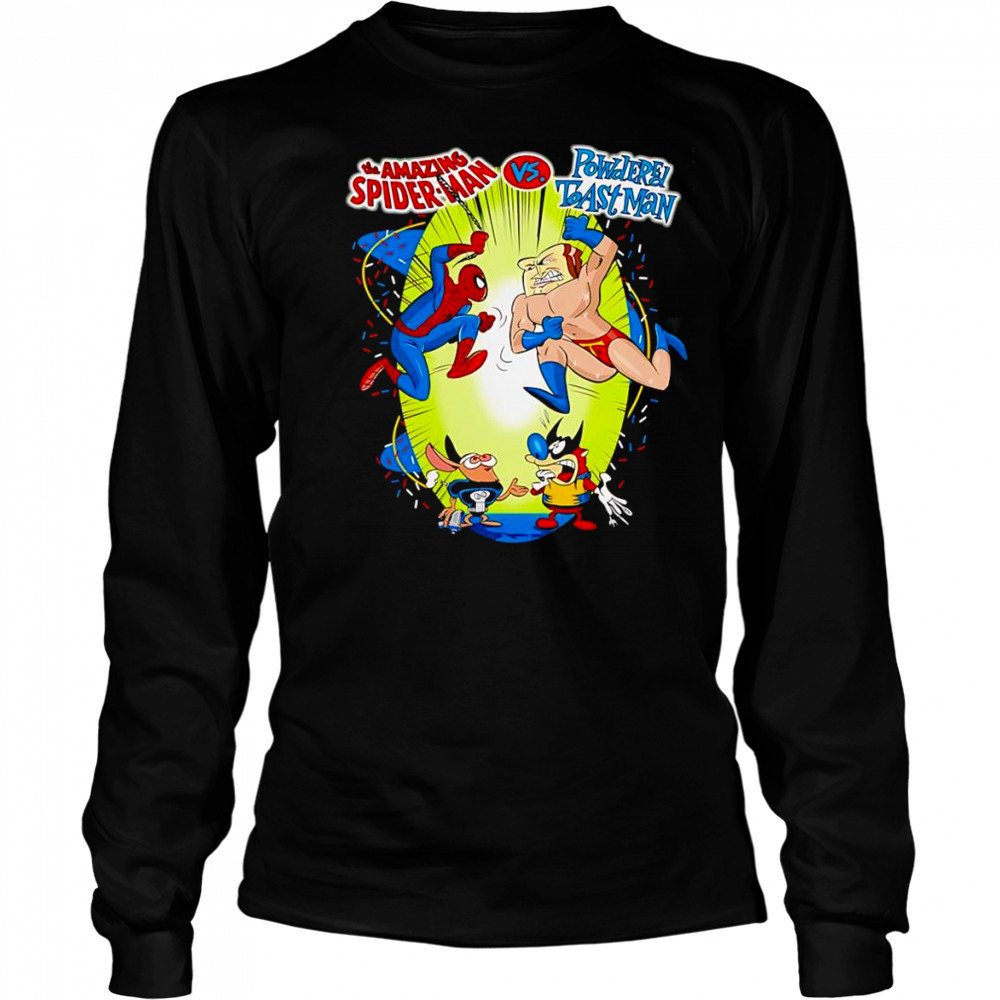 The Amazing Spider-man vs Powdered Toast Man shirt Long Sleeved