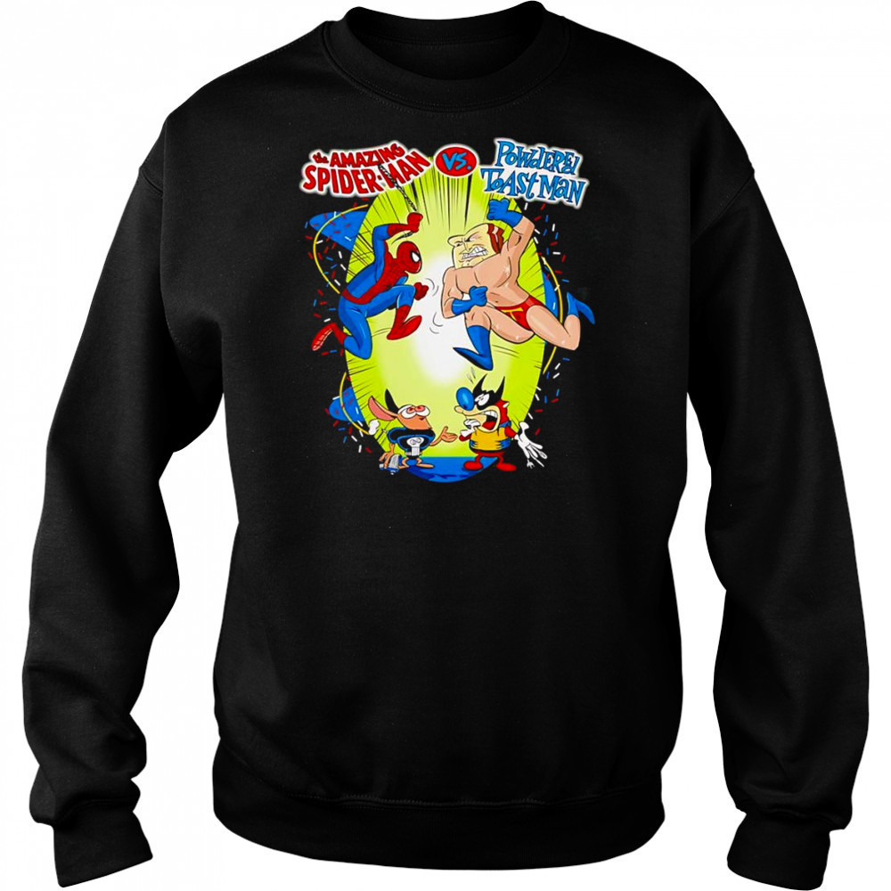 The Amazing Spider-man vs Powdered Toast Man shirt Sweatshirt