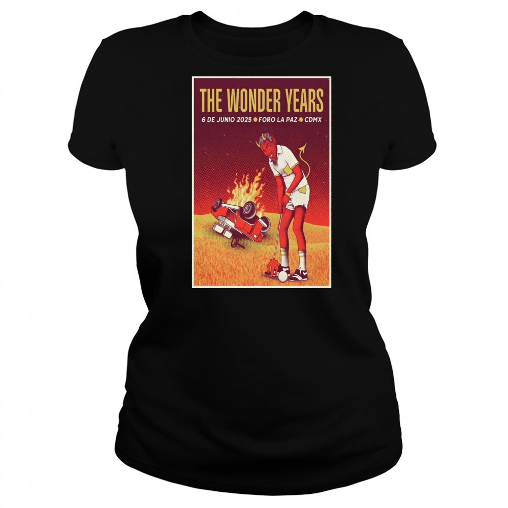 The Wonder Years Foro La Paz Mexico City MX June 6 2025 Concert t-shirt Women's T-shirt