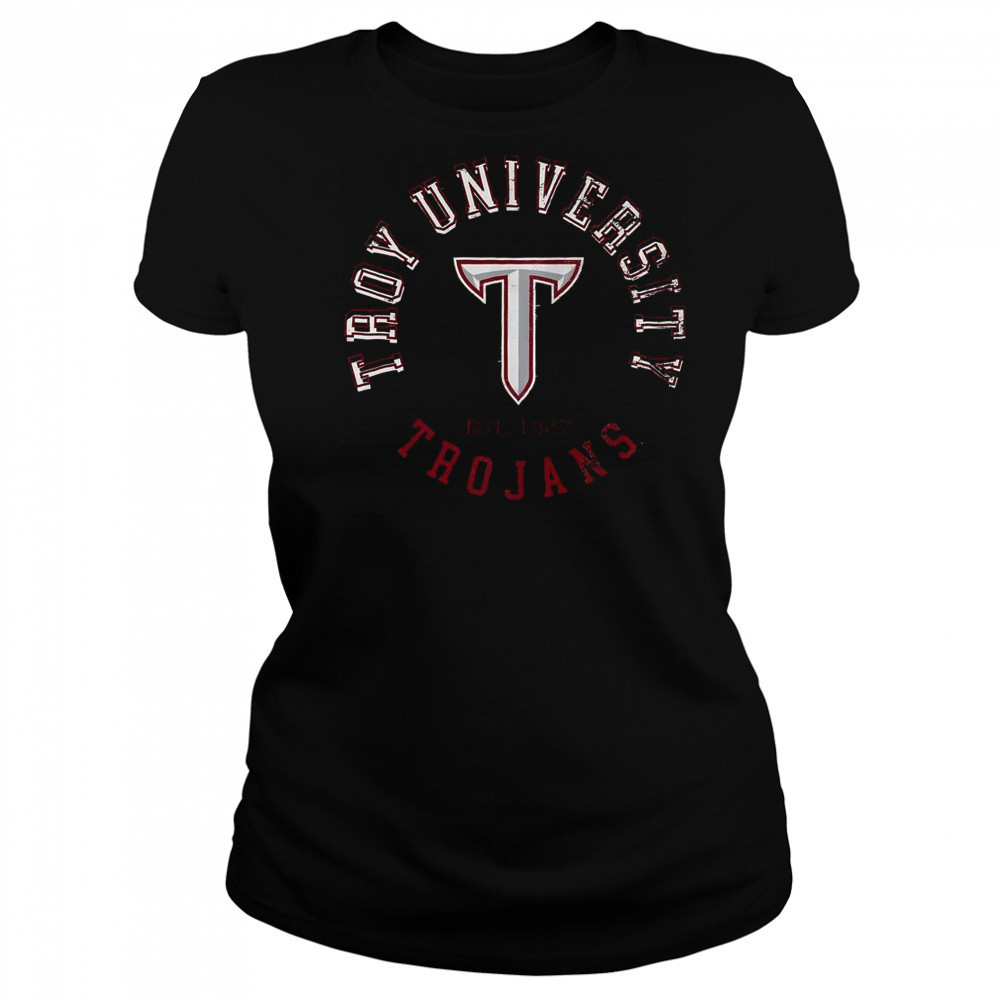Troy Trojans Circle Vintage T-Shirt Women's T-shirt
