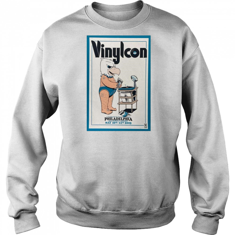 VinylCon Philadelphia May 10 – 11 2025 Poster Tour Shirt Sweatshirt