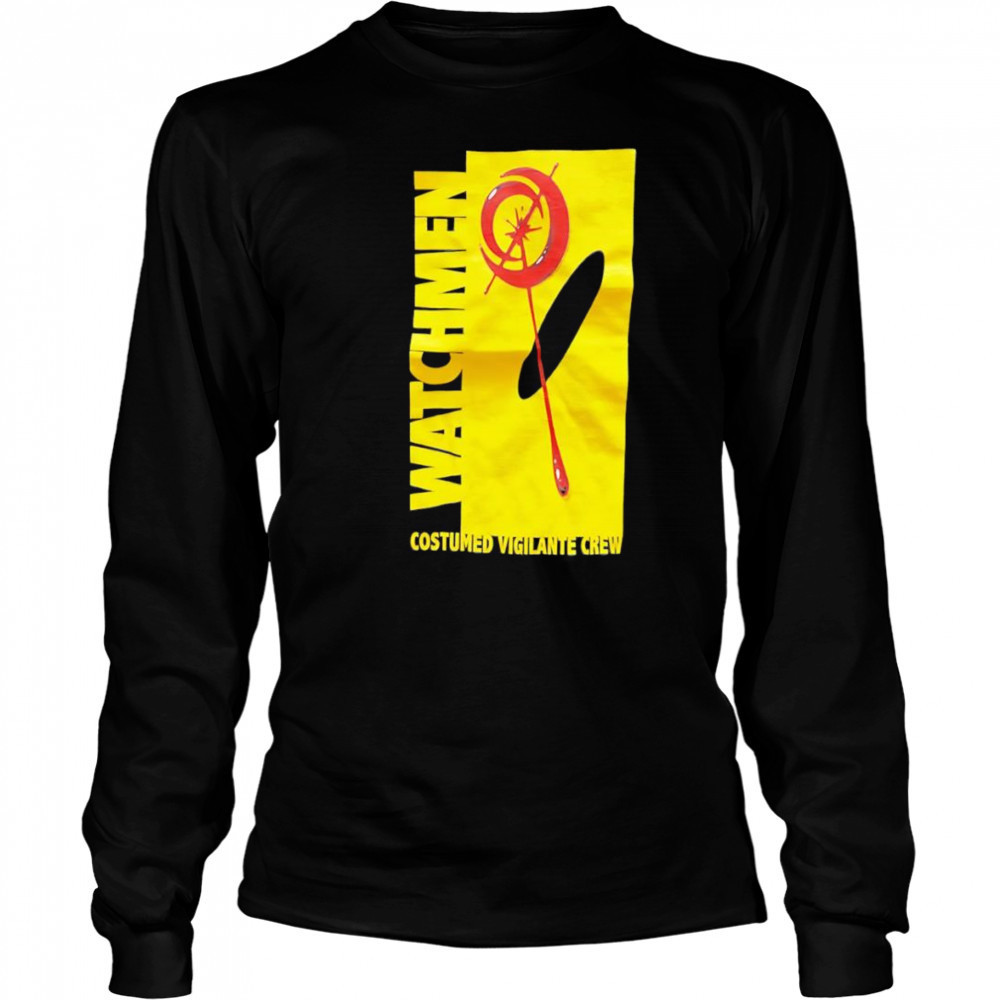 Watchmen costumed vigilante crew shirt Long Sleeved