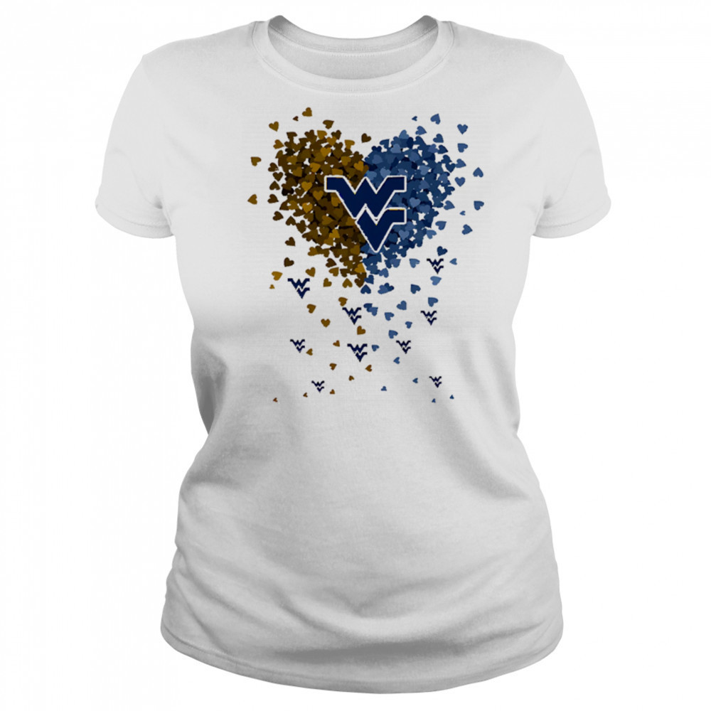 West Virginia mountaineers heart explosion shirt Women's T-shirt