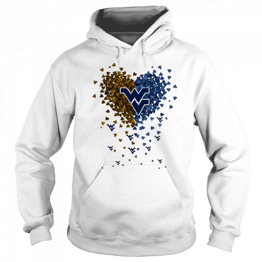 West Virginia mountaineers heart explosion shirt Hoodie