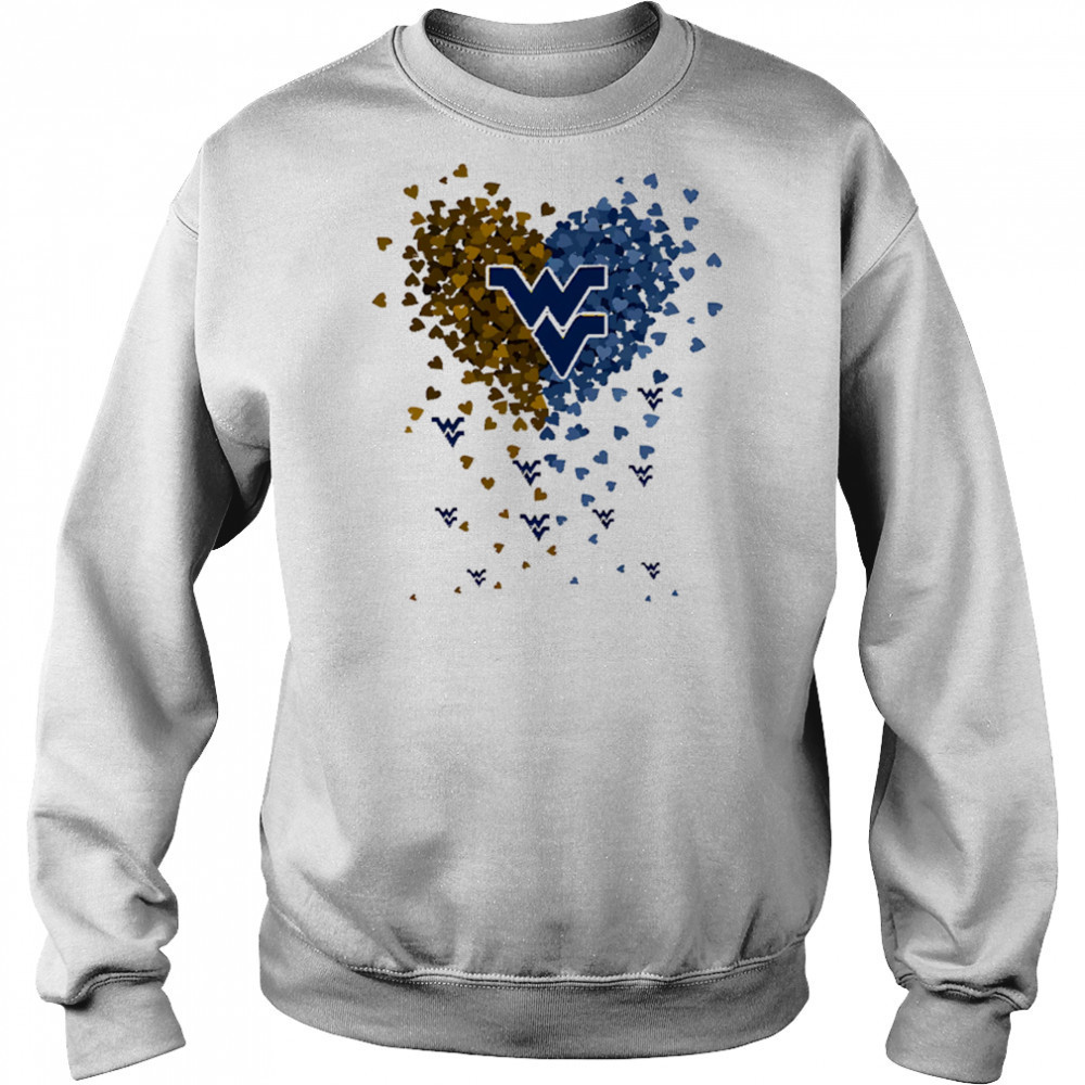 West Virginia mountaineers heart explosion shirt Sweatshirt