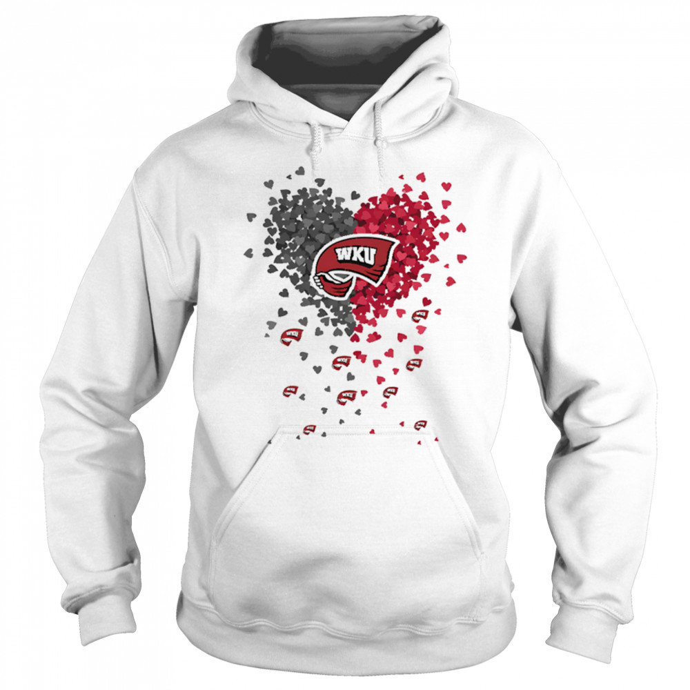 Western Kentucky hilltoppers heart explosion shirt Hoodie
