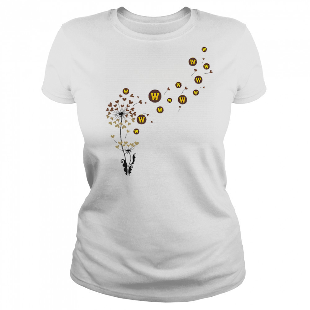 Western Michigan broncos heart dandelion shirt Women's T-shirt