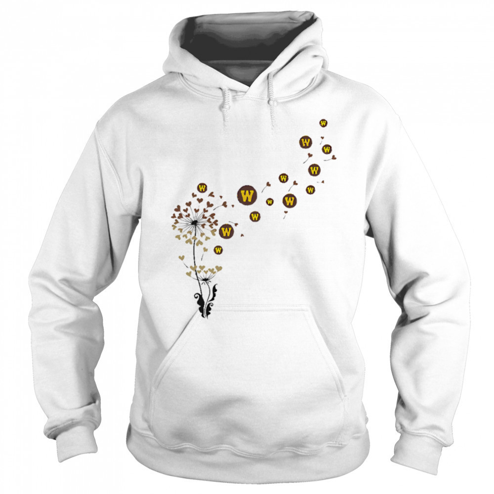 Western Michigan broncos heart dandelion shirt Hoodie