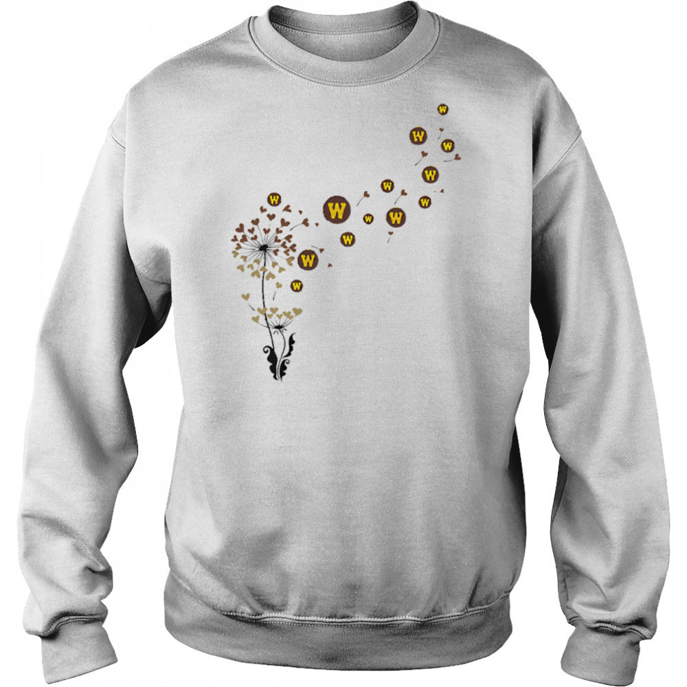 Western Michigan broncos heart dandelion shirt Sweatshirt