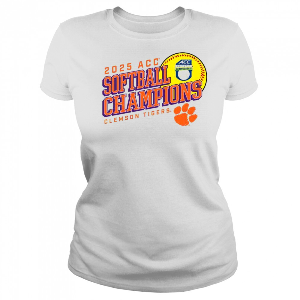 2025 Clemson Tigers ACC Softball Conference Tournament Champions t-shirt Women's T-shirt