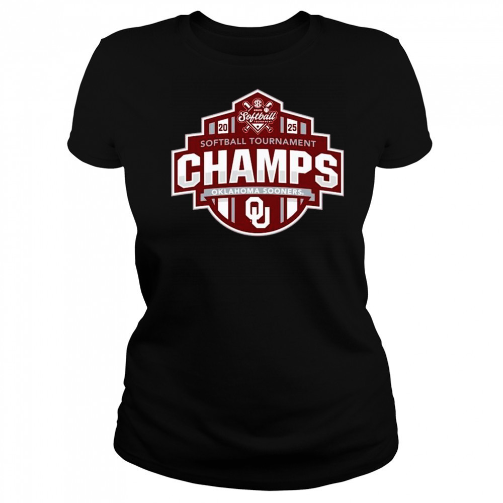 2025 Oklahoma Sooners SEC Softball Conference Tournament Champions Locker Room NCAA t-shirt Women's T-shirt