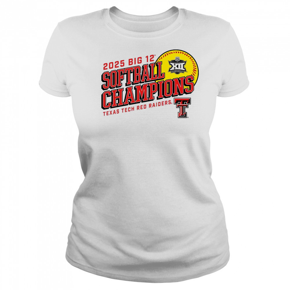 2025 Texas Tech Red Raiders Big 12 Softball Conference Tournament Champions NCAA t-shirt Women's T-shirt